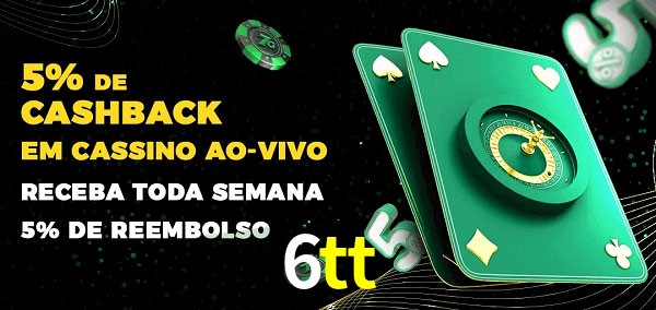 Promoções do cassino ao Vivo 6tt
